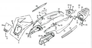 Plastika zadnjeg nosača 4F17-07-0