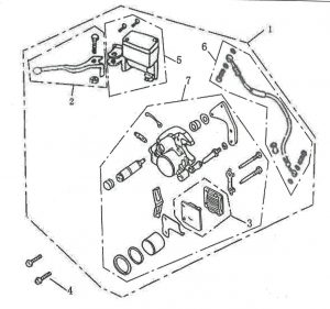 Ručica kočnice desna 4F04-02-0