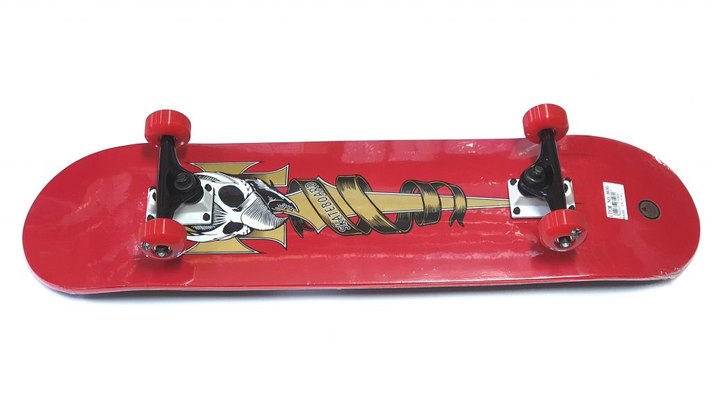 Skateboard Skull V281 crveni-0