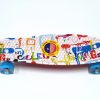 Penny Board skate M15 svijetleći kotači - šareni-bijeli-0