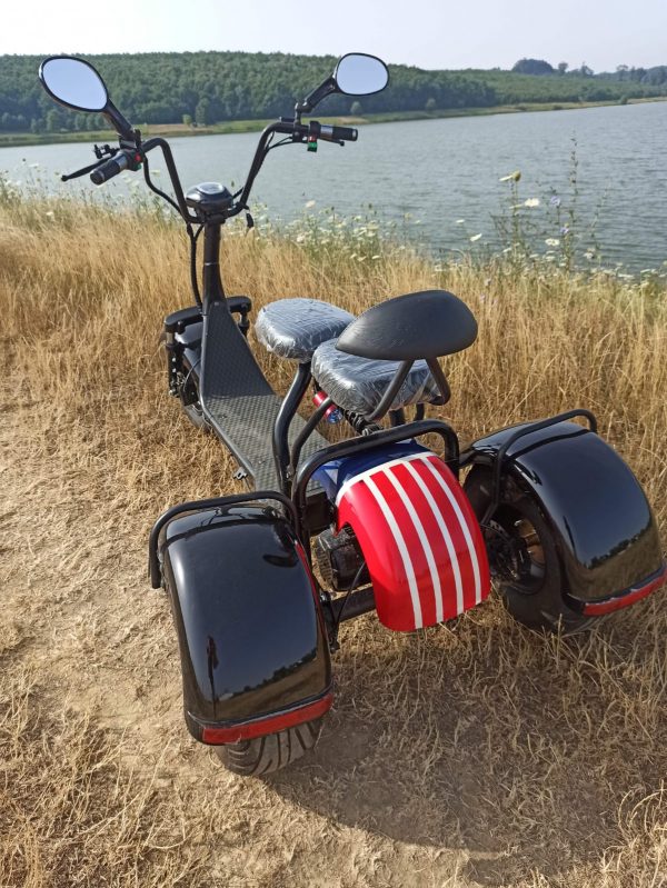 Electro chopper scooter 1000w (3 kotača) – fotografija 4