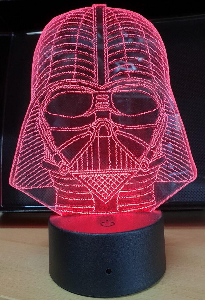 3D LED svjetiljka sa izmjenjivim akrilnim pločicama – fotografija 4