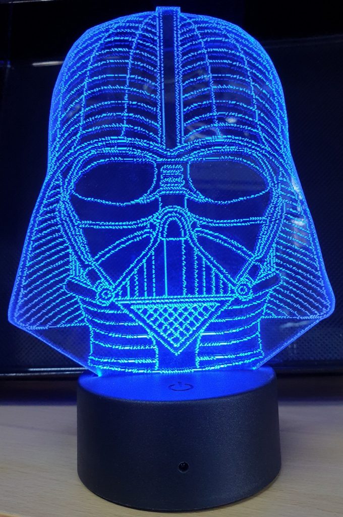 3D LED svjetiljka sa izmjenjivim akrilnim pločicama – fotografija 6