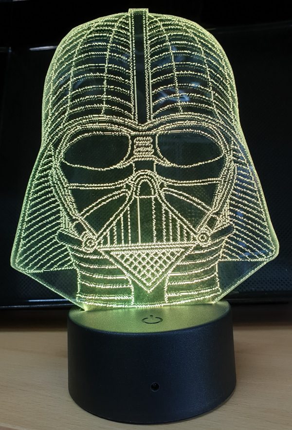 3D LED svjetiljka sa izmjenjivim akrilnim pločicama – fotografija 5