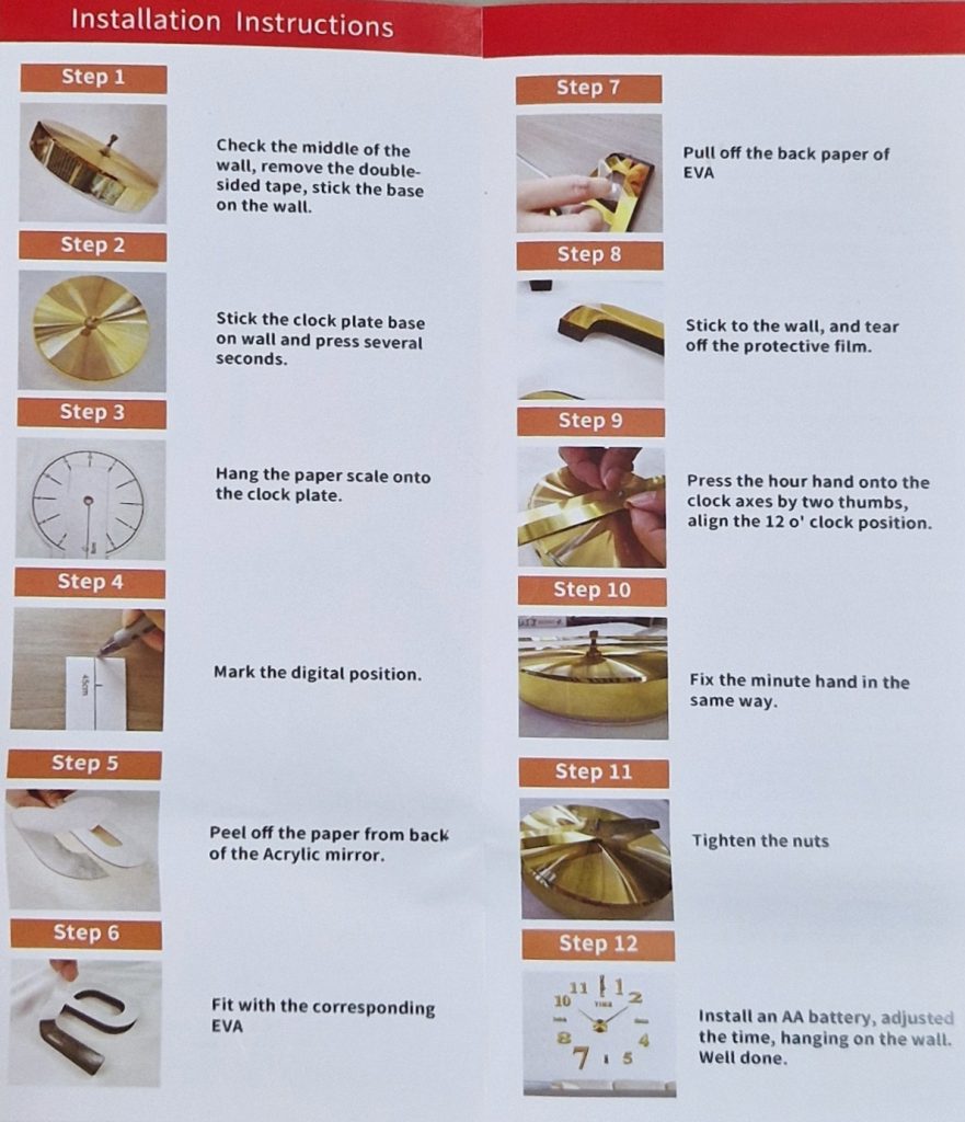 Zidni sat DIY za samoinstalaciju – fotografija 3