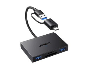 HUB 4-portni USB-C/A  2xUSB-A, 1xSD, 1xTF