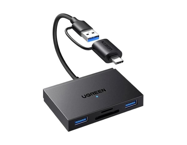 HUB 4-portni USB-C/A  2xUSB-A, 1xSD, 1xTF